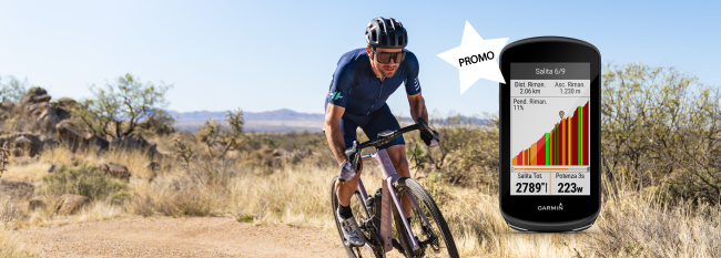 Migliora la tua esperienza in bici. Ottieni 200 euro di sconto su Garmin Edge!