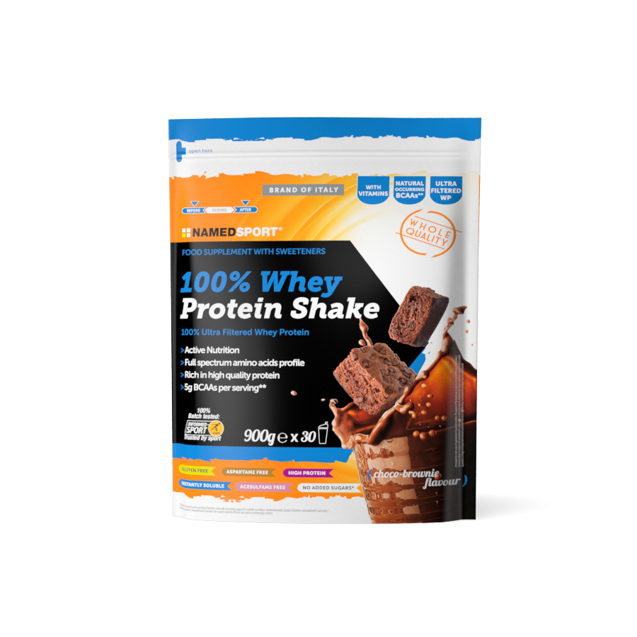 Namedsport 100% Whey Protein Shake Choco Brownie Flavour - 900g