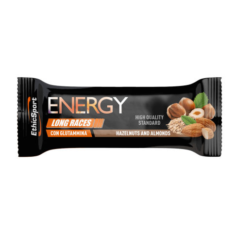 Ethic Sport Energy Long Races Con Glutammina, Nocciola e Mandorla - 45g