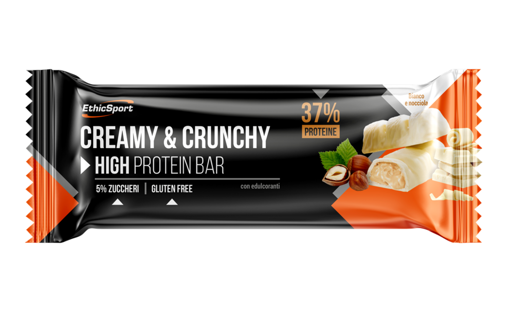 Ethic Sport Creamy & Crunchy Cioccolato Bianco e Nocciola - 30g