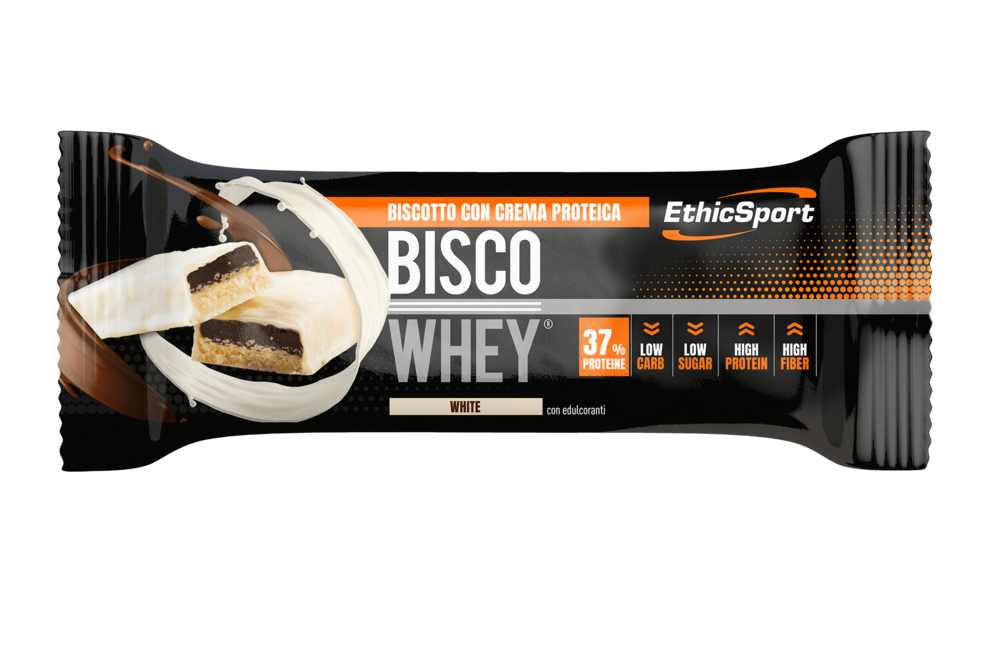 Ethic Sport Bisco Whey Cioccolato Bianco - 40g