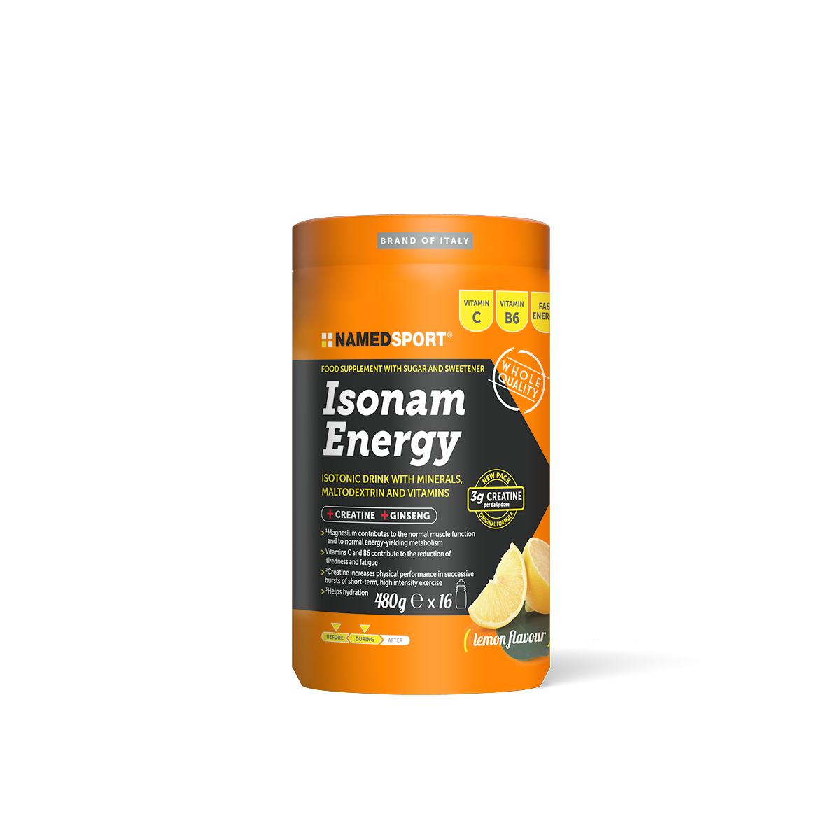 Namedsport Isonam Energy Lemon - 480g 3g Creatina